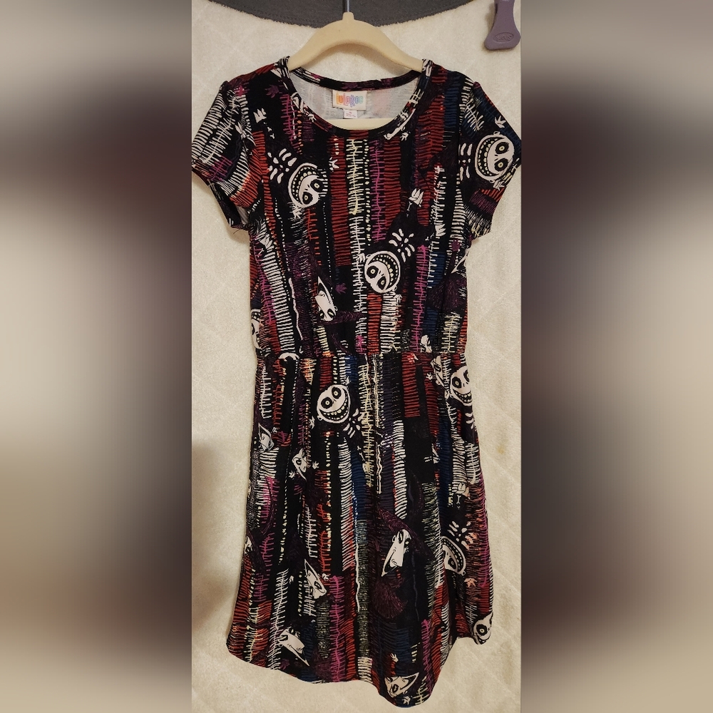 Girls Lularoe Nightmare Before Christmas Mae Size 8